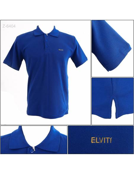 Kaos Kerah Cowok Polos Lengan Pendek Elviti S