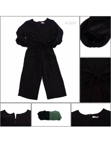 Jumpsuit Cewek Lengan 3/4 Deiva All Size