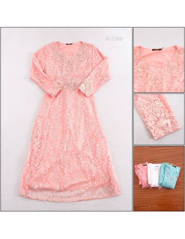 Long Dress Cewek Lengan Panjang Aurum XL-XXL