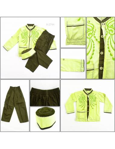 Setelan Baju Muslim Anak Cowok Lengan Panjang...