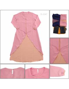 Long Dress Cewek Lengan Panjang Nine & Co All Size