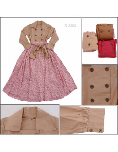 Long Dress Cewek Lengan Panjang Artha Estuary...