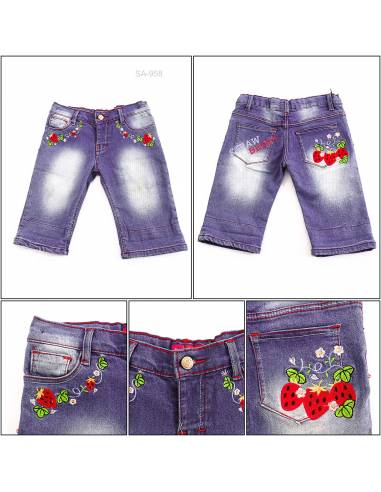 Celana Pendek Jeans Anak Cewek Pinky 22-24