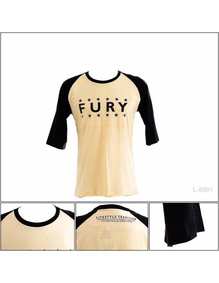 Kaos Oblong Cowok Reglan Regular Lengan 3/4 Maxmillian M