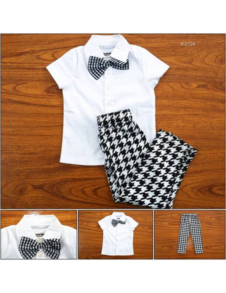 Setelan Kemeja Anak Cowok Lengan Pendek Special Edition 11-14