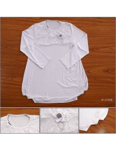 Atasan Kaos Cewek Lengan Panjang Aleo