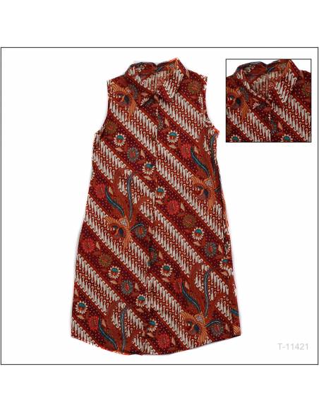 Mini Dress Cewek Tanpa Lengan Zely Ricie