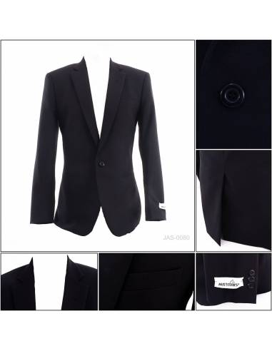 Jas Cowok Formal Hitam Must Evan's M-L