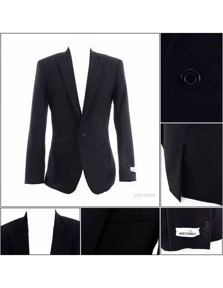 Jas Cowok Formal Hitam Must Evan's M-L
