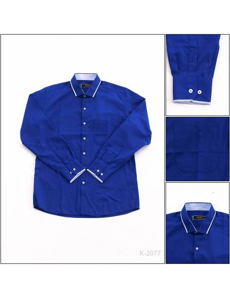 Kemeja Formal Cowok Regular Lengan Panjang Carloff 15-16,5