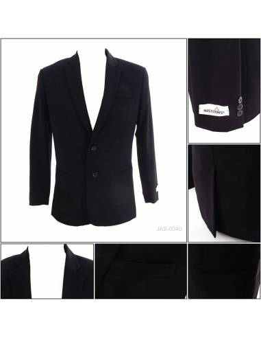 Jas Cowok Formal Hitam Must Evan's XS-XL