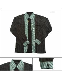 Kemeja Cowok Reguler Lengan Panjang Silomide M-L