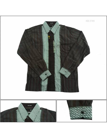 Kemeja Cowok Reguler Lengan Panjang Silomide M-L