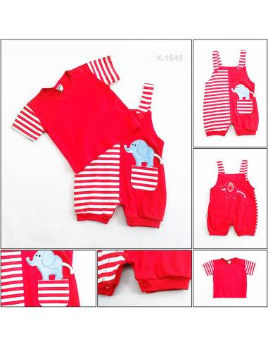 Setelan Kaos Anak Cowok Lengan Pendek Tomtom...