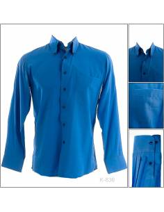 Kemeja Formal Cowok Regular Lengan Panjang Polo S-XXL