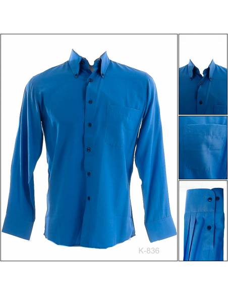 Kemeja Formal Cowok Regular Lengan Panjang Polo S-XXL
