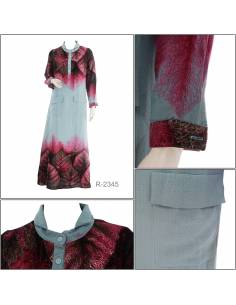 Long Dress Lengan Panjang Al Fayed All Size
