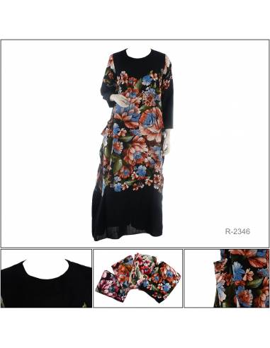 Long Dress Lengan Panjang Al Fayed All Size