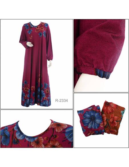 Long Dress Lengan Panjang Captain All Size