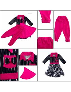 Setelan Muslim/ Dress Muslim Anak Cewek Nini L