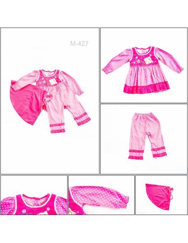 Setelan Muslim/Dress Muslim Anak Cewek Annisa 2-3