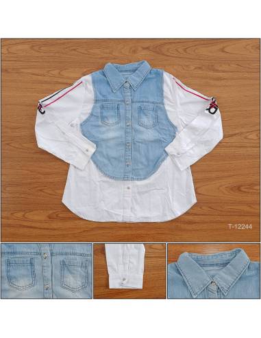 Kemeja Cewek Lengan Panjang Nathaniah All Size