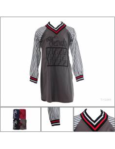 Atasan Tunik Cewek Lengan Panjang Nathaniah All Size