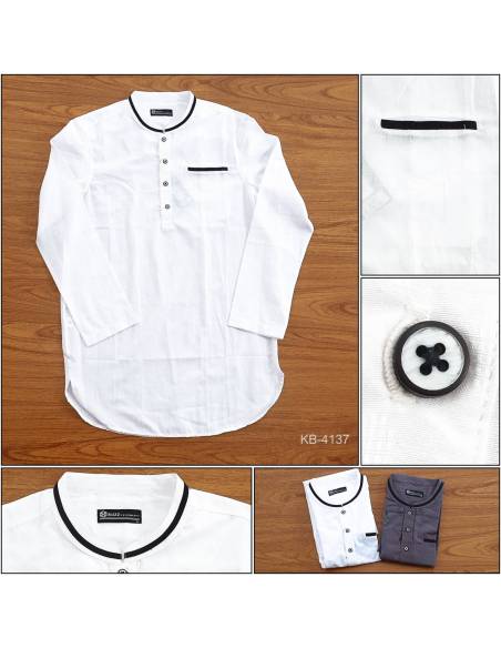 Kemeja Muslim Cowok Lengan Panjang Buzz L-XL