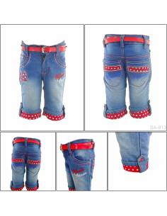 Celana Pendek Jeans Anak Cewek Pinky 8-12