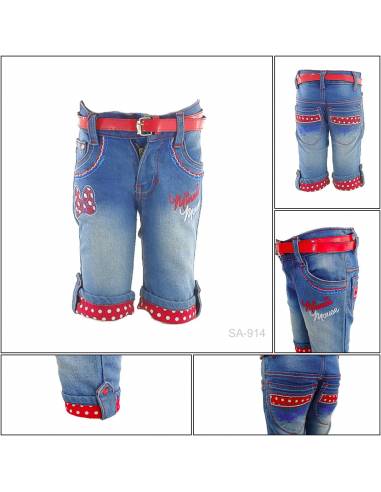 Celana Pendek Jeans Anak Cewek Pinky 14-18