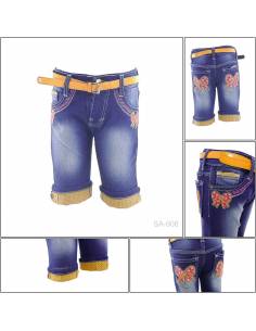 Celana Pendek Jeans Anak Cewek Pinky 14-18