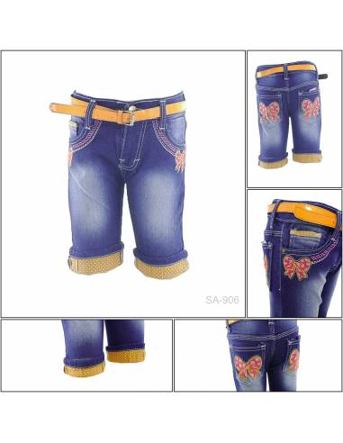 Celana Pendek Jeans Anak Cewek Pinky 14-18