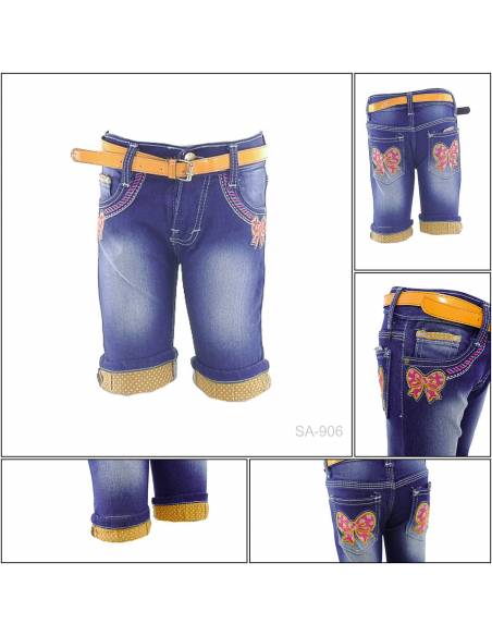 Celana Pendek Jeans Anak Cewek Pinky 14-18