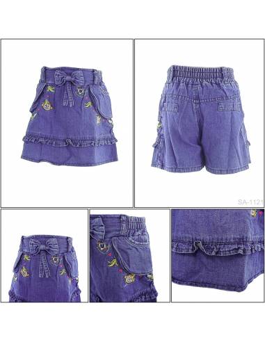 Celana Pendek Jeans Anak Cewek Viely 7-9