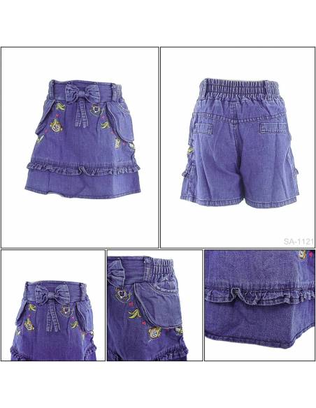 Celana Pendek Jeans Anak Cewek Viely 7-9