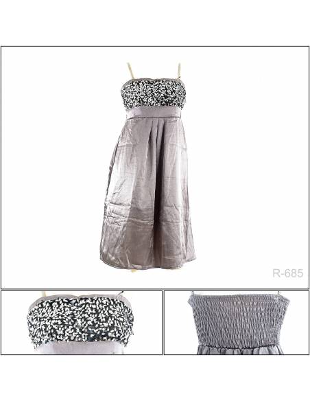 Dress Cewek Tanpa Lengan All Size