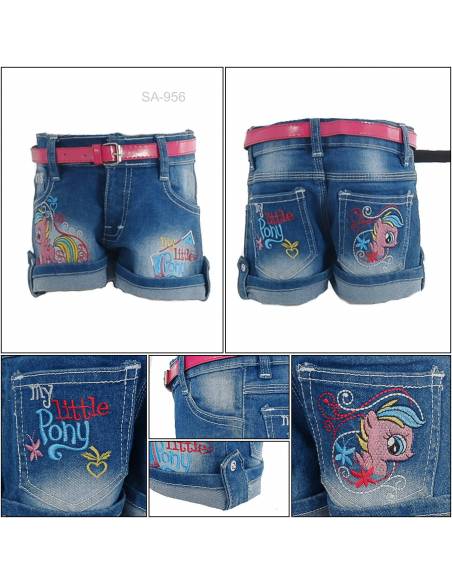Celana Pendek Jeans Anak Cewek Pinky 2-6