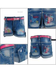 Celana Pendek Jeans Anak Cewek Pinky 8-12
