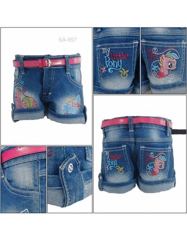 Celana Pendek Jeans Anak Cewek Pinky 8-12
