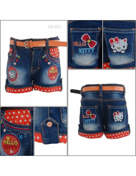 Celana Pendek Jeans Anak Cewek Pinky 8-12