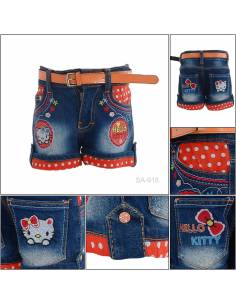 Celana Pendek Jeans Anak Cewek Pinky 2-6