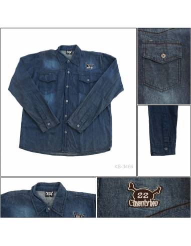 Kemeja Cowok Lengan Panjang Twenty Two L-XL