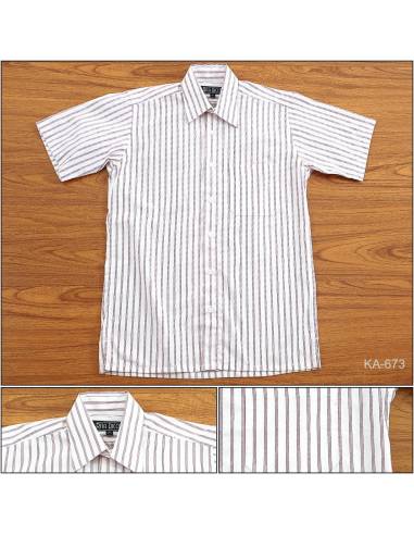 Kemeja Formal Cowok Regular Lengan Pendek...