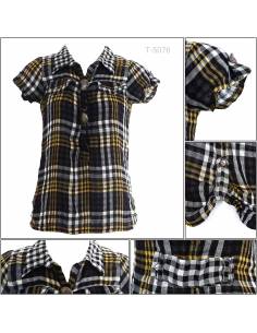 Kemeja Cewek Lengan Pendek Norick All Size