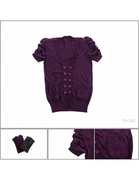 Sweater Cewek Rajut Lengan Pendek Rasf All Size