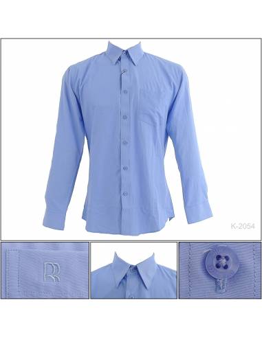 Kemeja Formal Cowok Slim Fit Lengan Panjang...