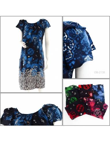 Daster Oblong Lengan Susun Pendek Marisa All Size