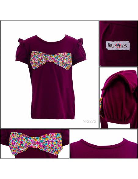 T-shirt/Kaos Oblong Anak Cewek Lengan Pendek Louisa 8