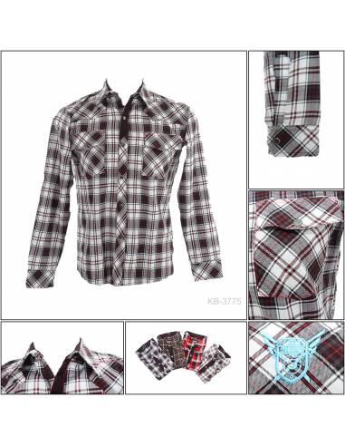 Kemeja Cowok Slim Fit Lengan Panjang Enemy