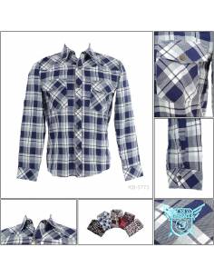 Kemeja Cowok Slim Fit Lengan Panjang Enemy